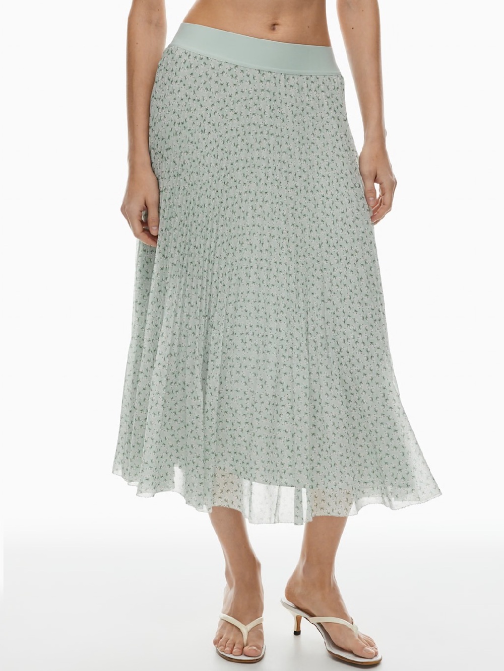 NWOT Limited Edition Aritzia Wilfred Twirl Skirt with Floral Print Size L